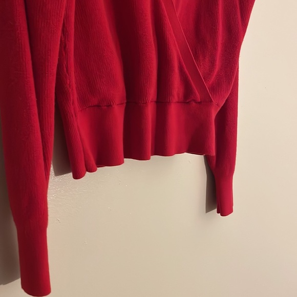 Large Banana Republic Red Wrap Sweater - Picture 3 of 6